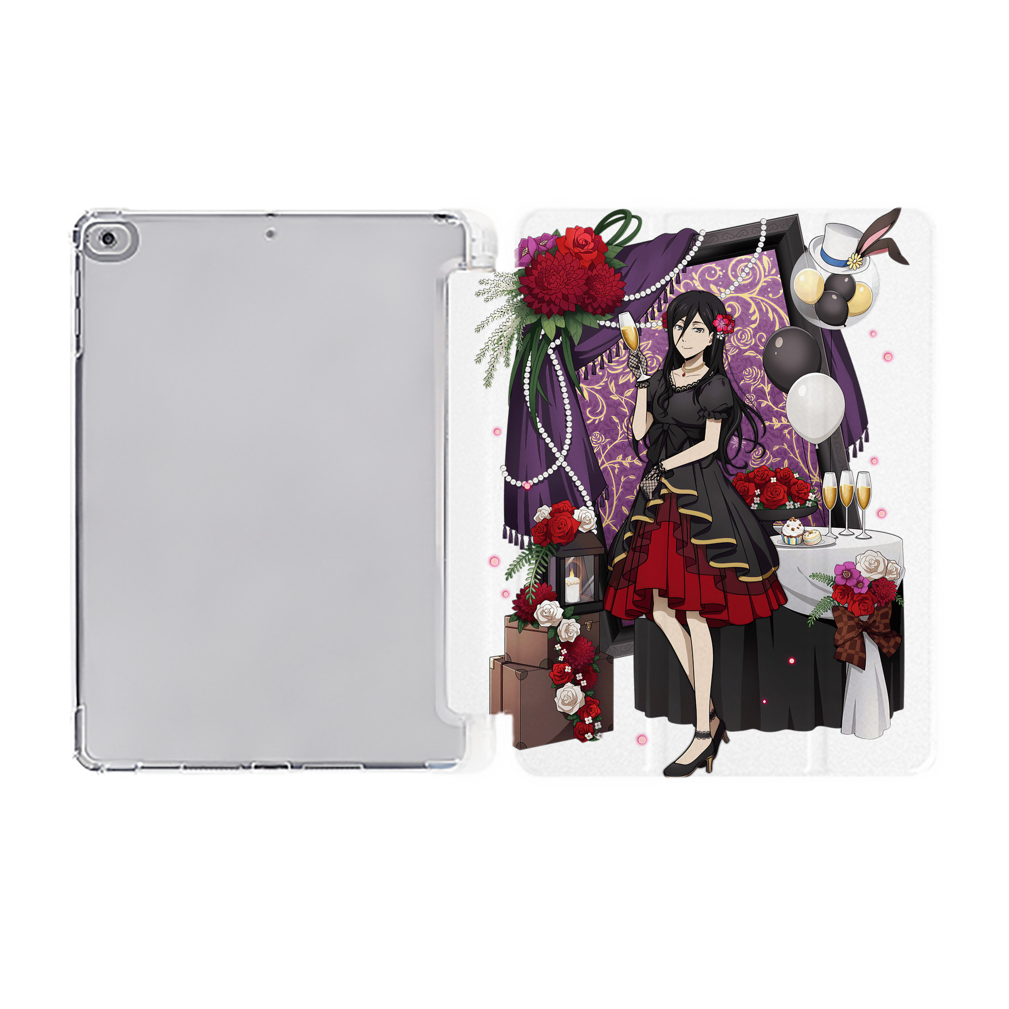 （画像用） 文豪ストレイドッグス Bungo Stray Dogs IPad ケース ペン収納付き 三つ折りスタンド PUレザー×シリコン 対応機種9.5/10.5/10.9インチ